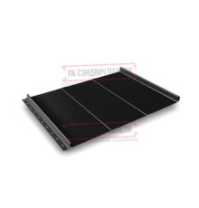 Кликфальц Line 0,5 PurLite Мatt с пленкой RAL9005 черный