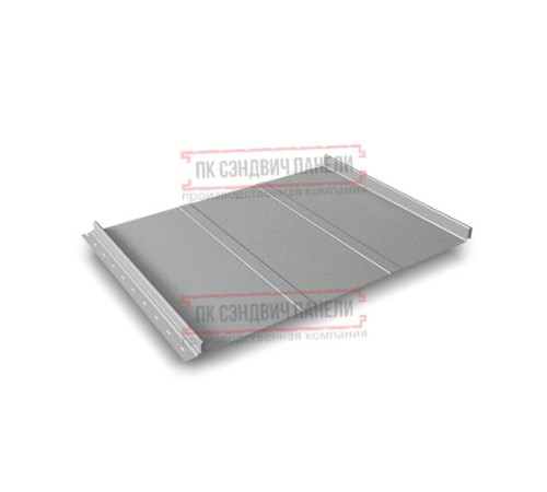 Кликфальц Line 0,5 Satin RAL9006 бело-алюминиевый с пленкой на замках