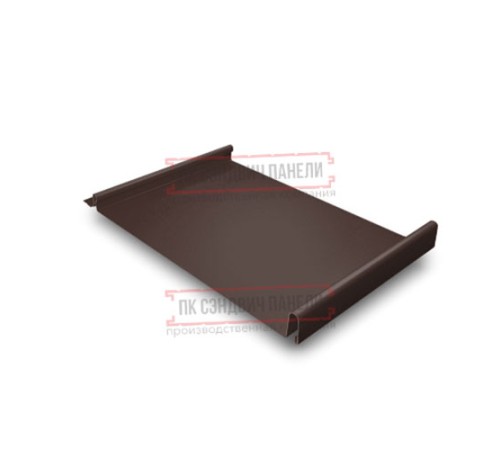 Кликфальц 0,45 Drap ST RAL8017 шоколад с пленкой на замках