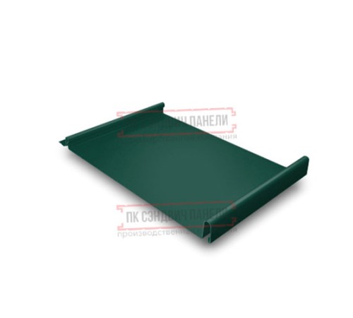 Кликфальц 0,5 Satin Мatt RAL6005 зеленый мох с пленкой на замках