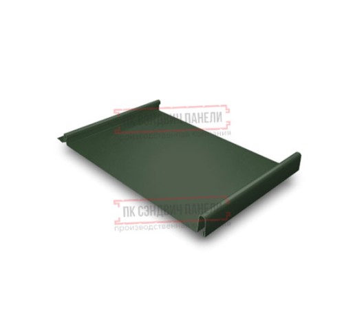 Кликфальц GL 0,5 GreenCoat Pural BT, matt RR11 темно-зеленый (RAL6020 хромовая зелень) с пленкой на замках