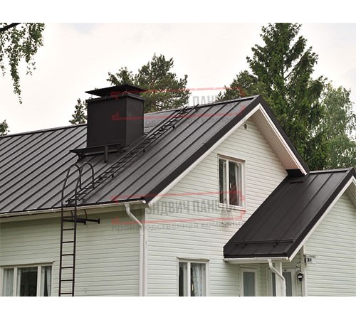 Кликфальц 0,45 Drap ST RR32 темно-коричневый с пленкой на замках