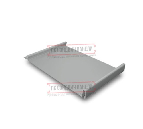 Кликфальц 0,45 Полиэстер RAL9006 бело-алюминиевый с пленкой на замках