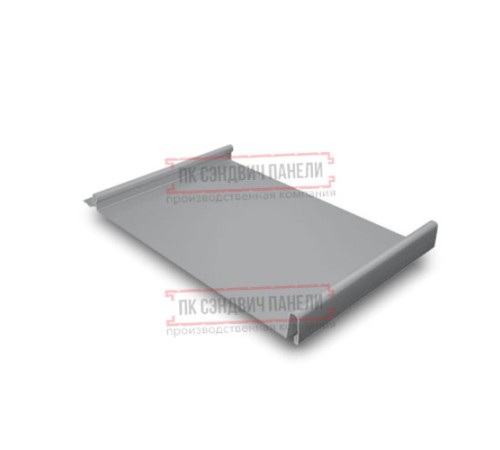 Кликфальц 0,5 Satin RAL7004 сигнальный серый с пленкой на замках