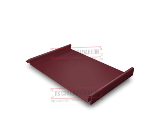 Кликфальц 0,5 Satin RAL3005 красное вино с пленкой на замках