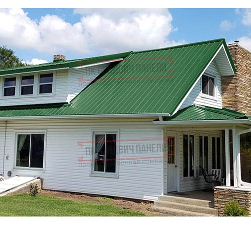 Кликфальц mini 0,45 Полиэстер RAL6002 лиственно-зеленый с пленкой на замках