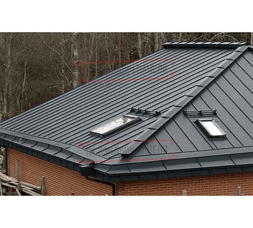 Кликфальц Pro 0,45 Drap ST RAL7016 антрацитово-серый на замках