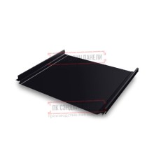 Кликфальц Pro 0,5 Satin RAL9005 черный с пленкой на замках