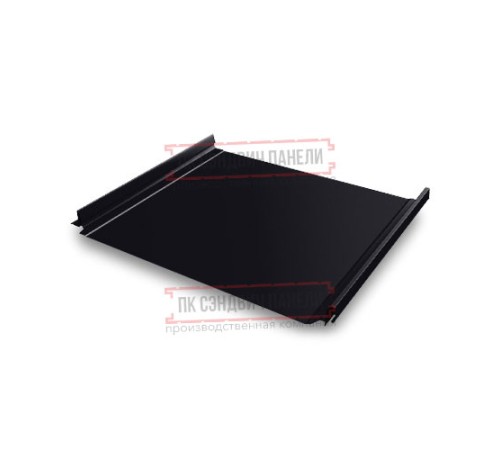 Кликфальц Pro 0,5 Velur RAL9005 черный с пленкой на замках