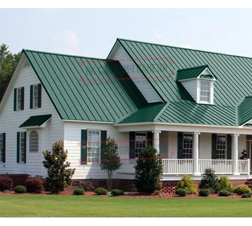 Кликфальц Pro Line 0,45 Полиэстер RAL6005 зеленый мох с пленкой на замках