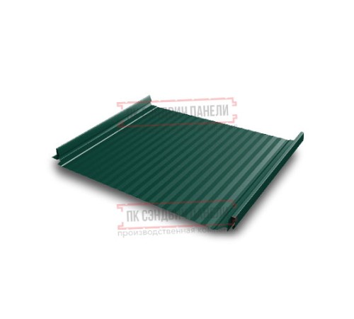 Кликфальц Pro Gofr 0,5 Satin Мatt RAL6005 зеленый мох с пленкой на замках