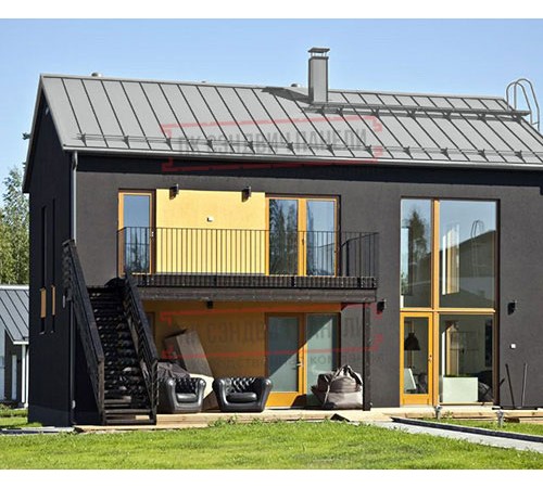 Кликфальц Pro Gofr 0,5 Satin RAL9006 бело-алюминиевый с пленкой на замках