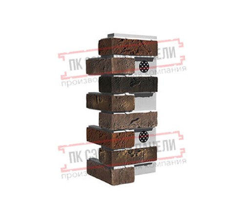 Угловой элемент для термопанели White Hills Лондон Брик Т304-65, толщина панели 60 мм