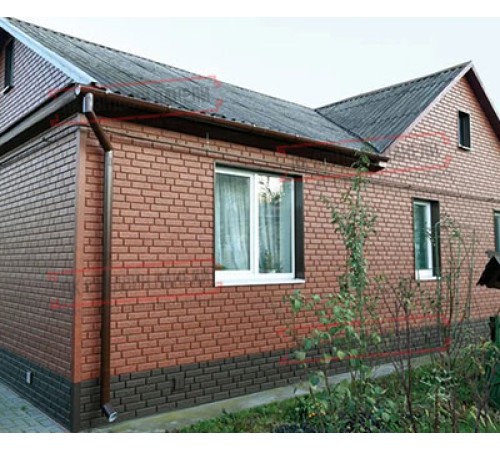 Термопанель White Hills Сити Брик Т376-40, толщина панели 60 мм