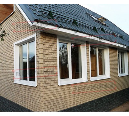 Термопанель White Hills Сити Брик Т376-40, толщина панели 60 мм