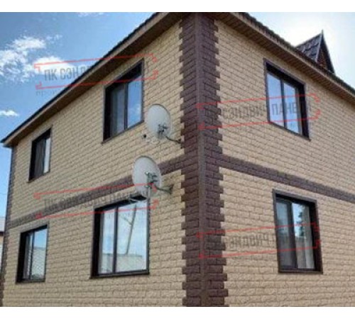 Термопанель White Hills Сити Брик Т376-40, толщина панели 60 мм