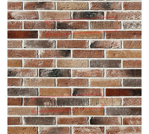 Рядовая плитка линия "Светлые холмы" Дерри Брик 388-90 с расшивкой 1 см.