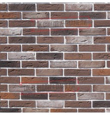 Рядовая плитка линия "Светлые холмы" Дерри Брик 389-60 с расшивкой 1 см.