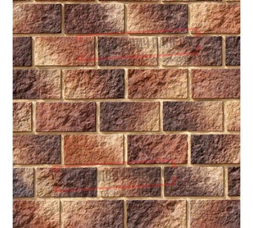 Рядовая плитка линия "Светлые холмы" Торре Бьянка 445-40 c расшивкой 1,2 см