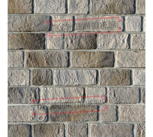 Рядовая плитка линия "Светлые холмы" Эль Торре 495-80 c расшивкой 1,2 см