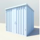 Контейнер «ММ» 2,14х2,1 м, толщина стали: 0,65, RAL 9003