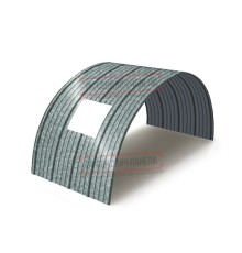 Продольно гнутый профнастил для укрытий конвейеров НС18ПГ-1170, 0,5, оцинкованный