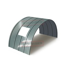 Продольно гнутый профнастил для укрытий конвейеров НС18ПГ-1170, 1,0, нержавеющий
