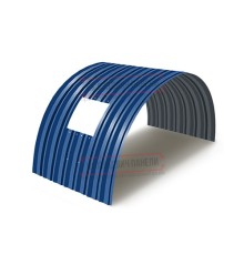 Продольно гнутый профнастил для укрытий конвейеров С15ПГ-1190, 0,8, в полимерном покрытии