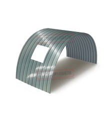 Продольно гнутый профнастил для укрытий конвейеров С18ПГ-1023, 0,8, нержавеющий