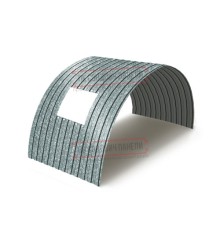 Продольно гнутый профнастил для укрытий конвейеров СС10ПГ-1160, 0,6, оцинкованный