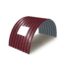 Продольно гнутый профнастил для укрытий конвейеров МП20ПГ-1150, 0,7, в полимерном покрытии