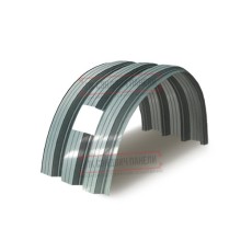 Продольно гнутый профнастил для укрытий конвейеров Н112ПГ-807, 0,9, нержавеющий