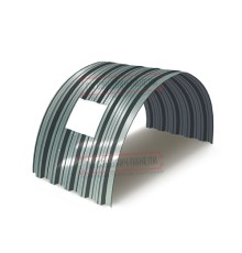 Продольно гнутый профнастил для укрытий конвейеров НС35ПГ-1060, 0,9, нержавеющий