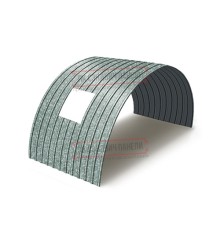 Продольно гнутый профнастил для укрытий конвейеров С10ПГ-1160, 0,5, оцинкованный