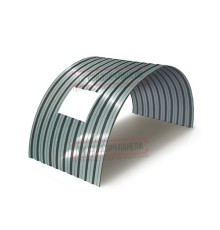 Продольно гнутый профнастил для укрытий конвейеров С21ПГ-1051, 0,5, нержавеющий