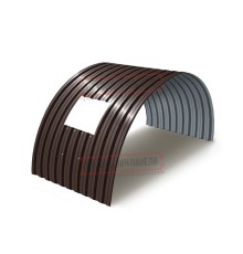 Продольно гнутый профнастил для укрытий конвейеров С21ПГ-1051, 1,0, в полимерном покрытии