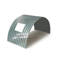 Продольно гнутый профнастил для укрытий конвейеров С8ПГ-1200, 0,8, нержавеющий