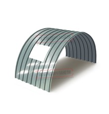 Продольно гнутый профнастил для укрытий конвейеров МП20ПГ-1150, 0,5, нержавеющий