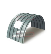 Продольно гнутый профнастил для укрытий конвейеров МП35ПГ-1076, 0,9, нержавеющий