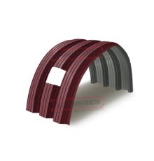 Продольно гнутый профнастил для укрытий конвейеров Н112ПГ-807, 0,5, в полимерном покрытии