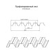 Продольно гнутый профнастил для укрытий конвейеров Н75ПГ-800, 0,9, нержавеющий