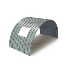 Продольно гнутый профнастил для укрытий конвейеров С17ПГ-1163, 0,5, оцинкованный