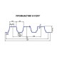 Продольно гнутый профнастил для укрытий конвейеров Н112ПГ-807, 0,8, оцинкованный