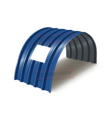 Продольно гнутый профнастил для укрытий конвейеров С44ПГ-1047, 0,8, в полимерном покрытии