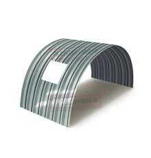 Продольно гнутый профнастил для укрытий конвейеров С15ПГ-1190, 0,9, нержавеющий