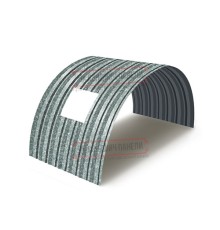 Продольно гнутый профнастил для укрытий конвейеров С15ПГ-1190, 0,5, оцинкованный