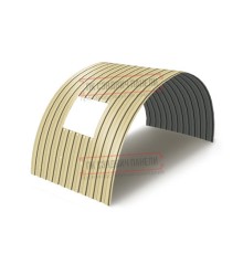 Продольно гнутый профнастил для укрытий конвейеров С8ПГ-1200, 0,5, в полимерном покрытии