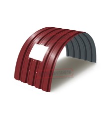 Продольно гнутый профнастил для укрытий конвейеров МП35ПГ-1076, 0,6, в полимерном покрытии