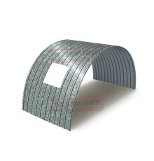 Продольно гнутый профнастил для укрытий конвейеров С18ПГ-1023, 1,0, оцинкованный