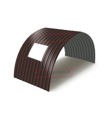 Продольно гнутый профнастил для укрытий конвейеров СС10ПГ-1160, 1,0, в полимерном покрытии